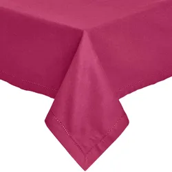 TISCHDECKE weinrot 137/137 cm, 100% Baumwolle