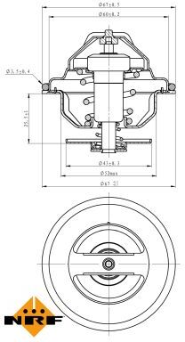 Nrf Thermostat, Kühlmittel 725192 Für Mercedes Daf