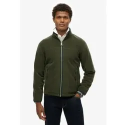 Superdry für Herren. M2014154A Estate Full Zip Fleece grün (XL), Lässig, Recyceltes Polyester, Nachhaltig