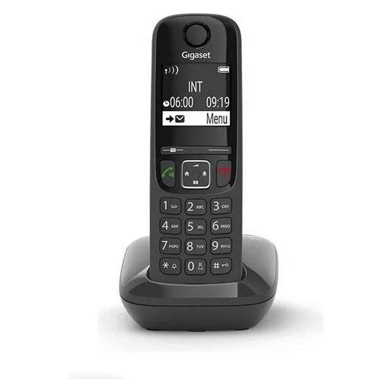 Gigaset AS690 - 1 handset - Zwart - Handsfree bellen - huistelefoon - inclusief oproepblokering (S30852H2816M201)
