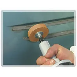 Folienradierscheibe gelb, 88mm ohne Adapter