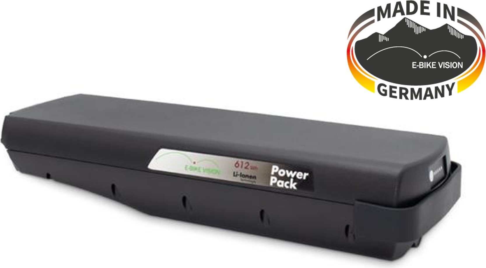 EBV E-Bike Battery, kompatibel zum Bosch Classic (+) Antriebssystem 36V - 17Ah / 612Wh - Gepäckträger