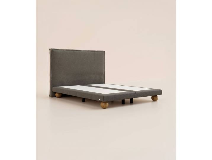 Lit boxspring Grand Ours 180x200 cm - Gris Ardoise - Tediber