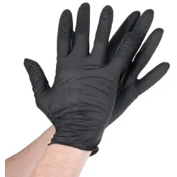 Schwarze Premium-Nitril-Handschuhe Größe L (1.000 Stück)