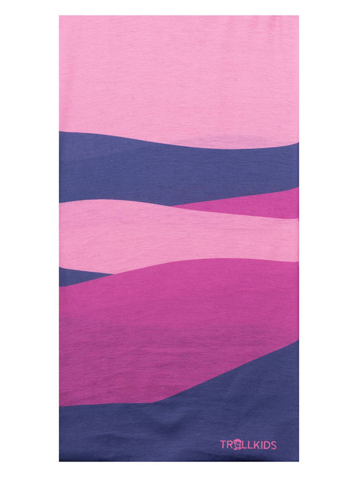 Trollkids Loop-Schal "Coastal Sunset" in Lila/ Rosa - onesize