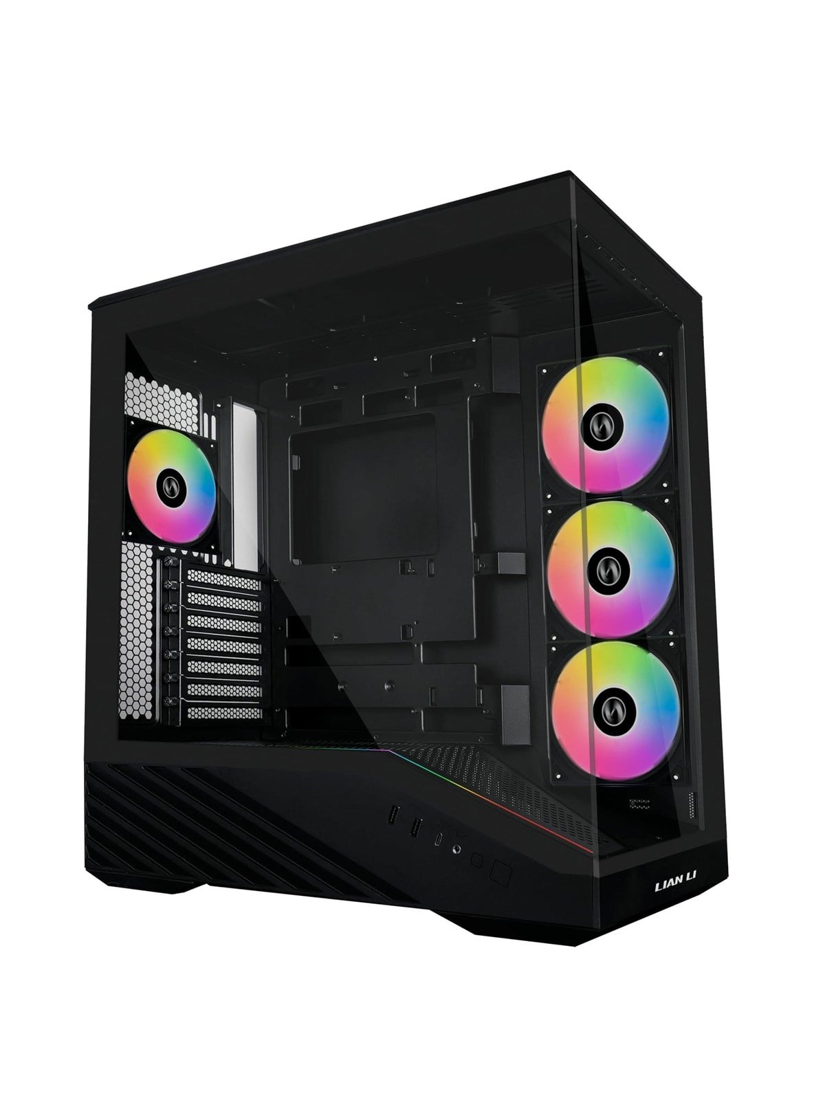 Lian Li V100 Black (4x ARGB fans) - Gehäuse - Miditower - Schwarz
