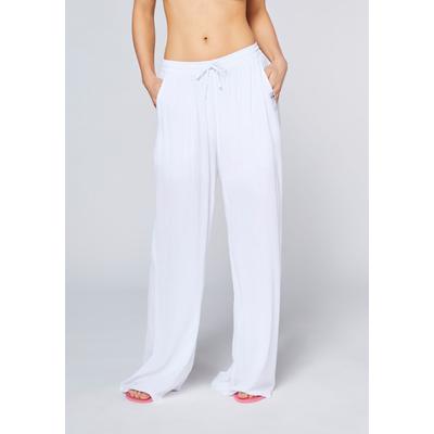 Jogginghose CHIEMSEE, Damen, Gr. XL (46/48), Normalgrößen, weiß, 100% Viskose, Hosen Jogginghose