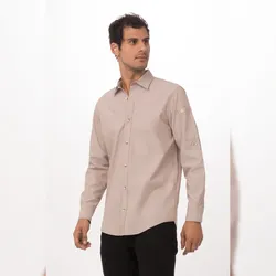 Chef Works® CHAMBRAY Herrenhemd Urban Collection Artikel SLMCH005 Natur Größe M