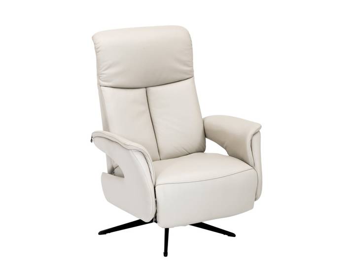 Welnova Relaxsessel 8035 SUPERIOR, silber, Leder