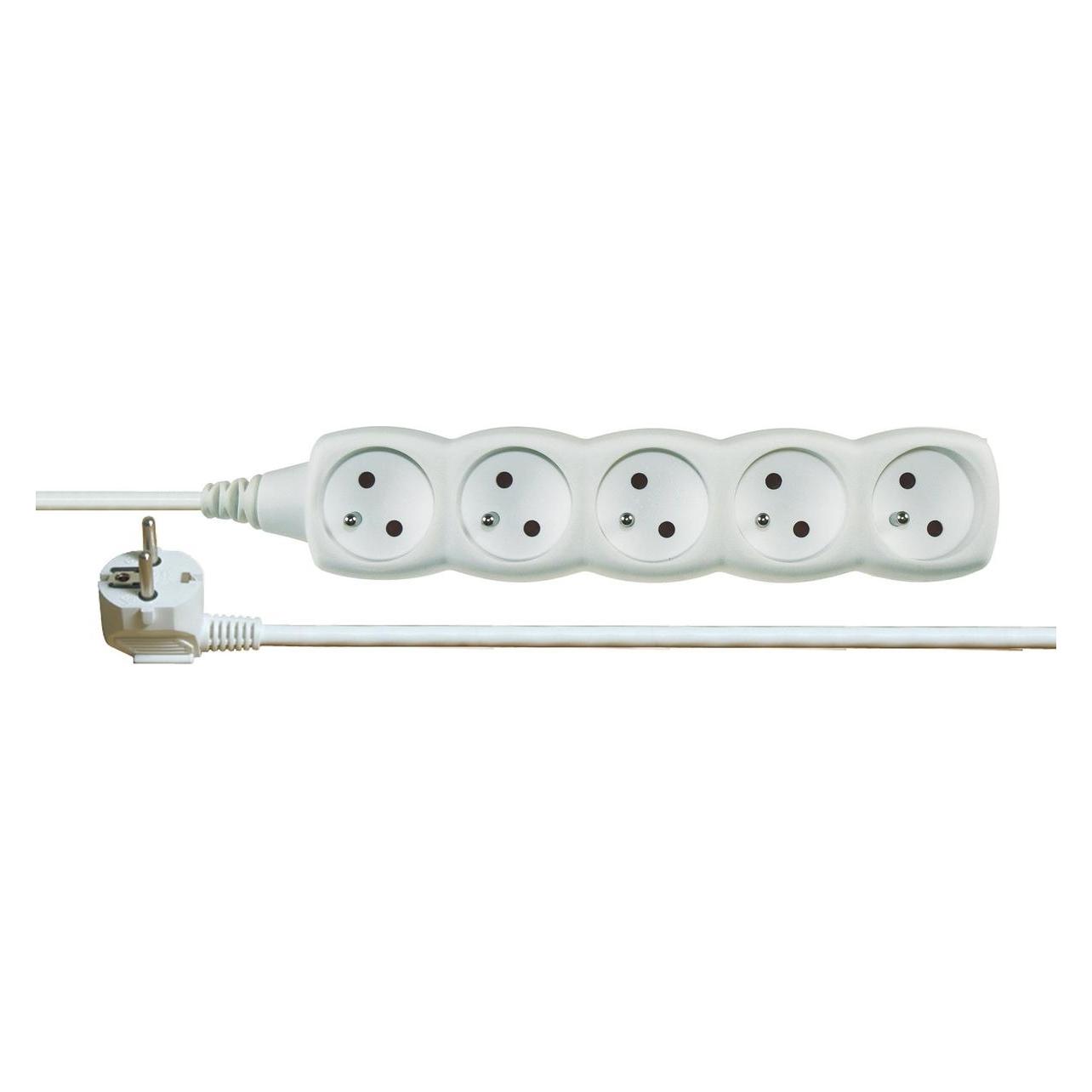 Emos 1902050500 power distribution unit (PDU) 5 AC outlet(s) White (5 m, CEE 7/4) (1902050500)