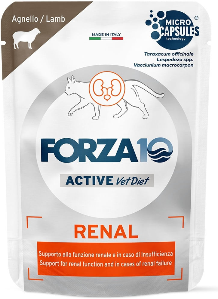 Forza10 Cat Active Vet Diet Renal Busta 80G AGNELLO