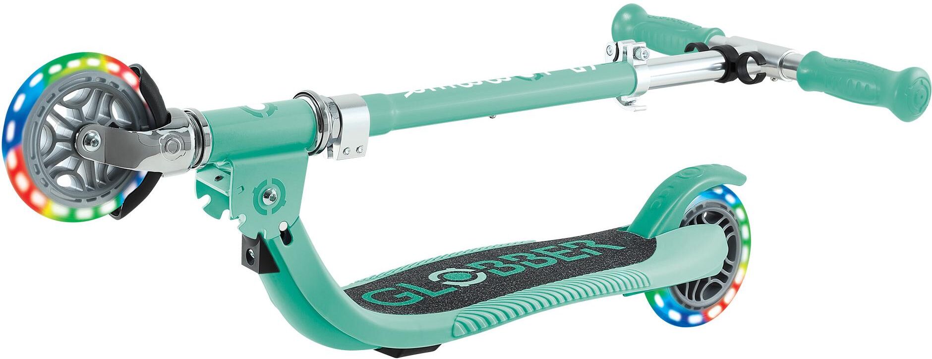 Scooter GLOBBER "Flow Foldable Junior", grün (mint), Roller, Kinder, Scooter mint Einheitsgröße