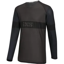 iXS, Mädchen, Velotrikot, Trigger EVO Kids Long Sleeve Jersey - Anthracite-Black (M), Schwarz, M