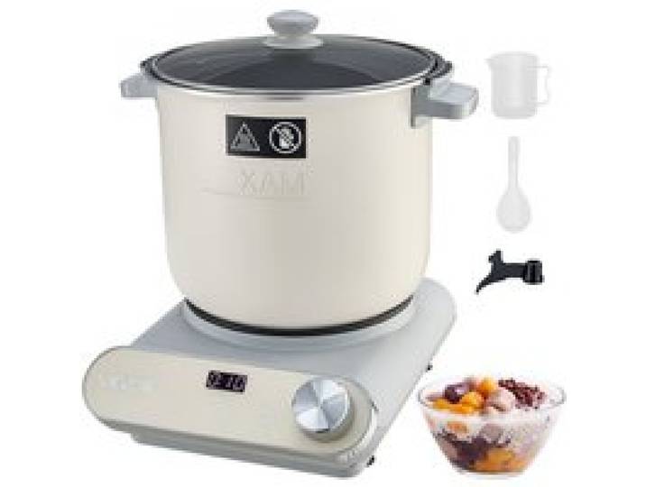 VEVOR Pétrin à Pâte 7 L, Pétrisseur Électrique avec Fonction Fermentation, pour Pain Pizza Levain Fufu Maison, Bol en Aluminium Antiadhésif, Machine à Pétrir avec Minuteur, Panneau de Commande Incliné