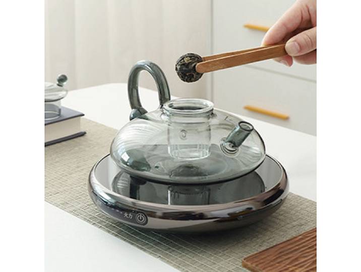 Poêle électrique en céramique Ultra fin 1000W, synchronisation de la fabrication du thé, poêle à eau bouillante, multifonction, chauffe-café et thé, poêle chauffant