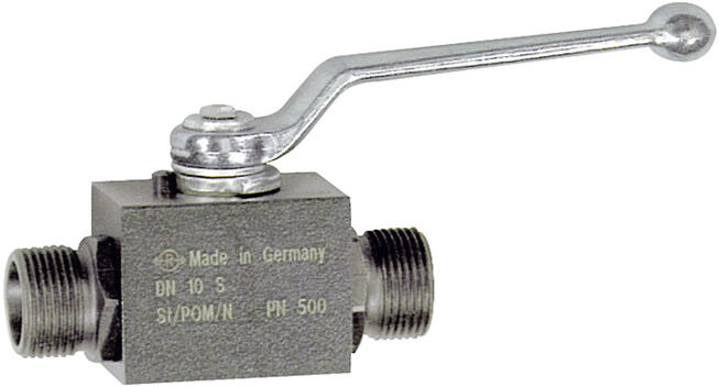 Riegler Robinet à tournant sphérique, haute pression, série légère, acier, M36x2 (392.08)