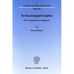 Verfassungsprinzipien, Fachbücher von Franz Reimer