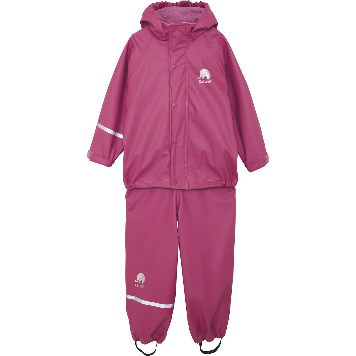 Celavi Basic Rainwear set -solid PU rose wine (486) 70 1145-486-70