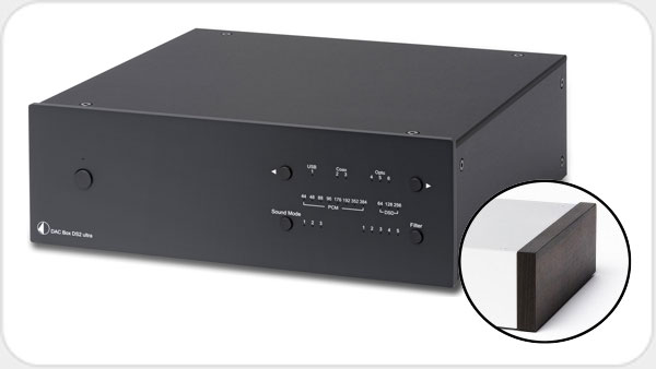 ProJect Pro-Ject DAC Box DS2 Ultra D/A-Wandler *silber-rosenholz* PR65242