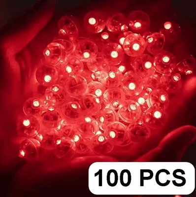Inspire Picks Mini LED Balloon Lights Set Waterproof Party & Paper Lantern Lights (50 100pcs) red 100