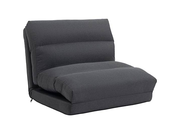 Homcom Bodenstuhl Polyester Metall Dunkelgrau, Füllung: Polyester,Polyester, 72x56x70 cm, Wohnzimmer, Sessel, Polstersessel