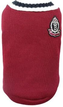 Uplift Essentials Cozy Winter Knit Pet Pullover Sweater red 2xl