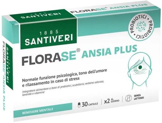 Florase Ansia Plus Integratore per Rilassamento e Benessere Mentale 30 Capsule