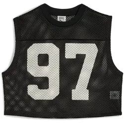 PUMA x Rosé Relaxed Mesh Top Damen 01 - PUMA black S
