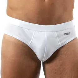 FILA Basic Brief Weiß Baumwolle Large Herren