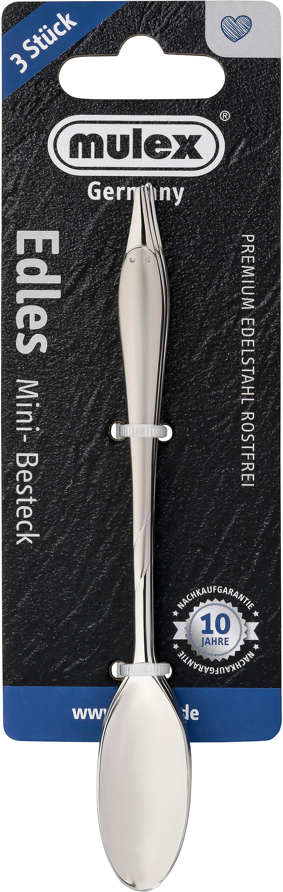 Fingerfood-Löffel MULEX "Mini - Besteck, Löffel Set, satiniert", silber (silberfarben), L:17,5cm, Edelstahl, Esslöffel, Fingerfood-Löffel, innovatives Besteck für Tapas und Fingerfood
