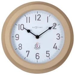 Wanduhr Poppy Braun