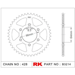 RK Kettenrad 3215 52 Zähne