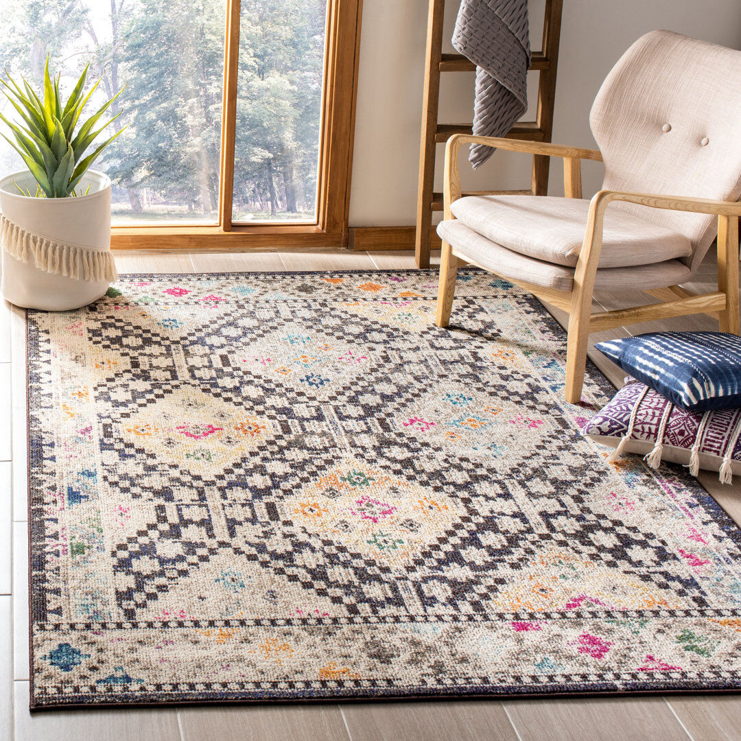 Bloomsbury Market Americus Black/Yellow Rug Black/Yellow Rectangle 122 x 183 cm