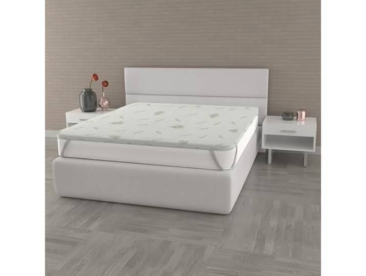 Memory Topper mit Futter, Aloe, 160x190cm
