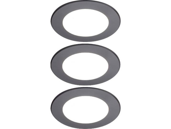 HKT Unterbauleuchten-Set, Schwarz, Kunststoff, 3-teilig, 68x68x8 cm, transportabel, gleichmäßige Lichtverteilung, Küchen, Küchenausstattung