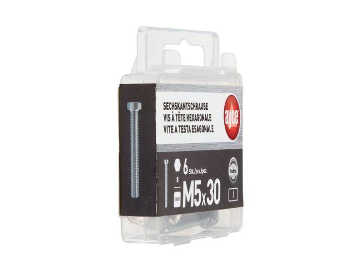 Sechskant-Schraube Metrisch Rostfrei M5 × 30 mm