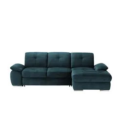 Ecksofa  Gladys ¦ blau ¦ Maße (cm): B: 282 H: 103 T: 197.0