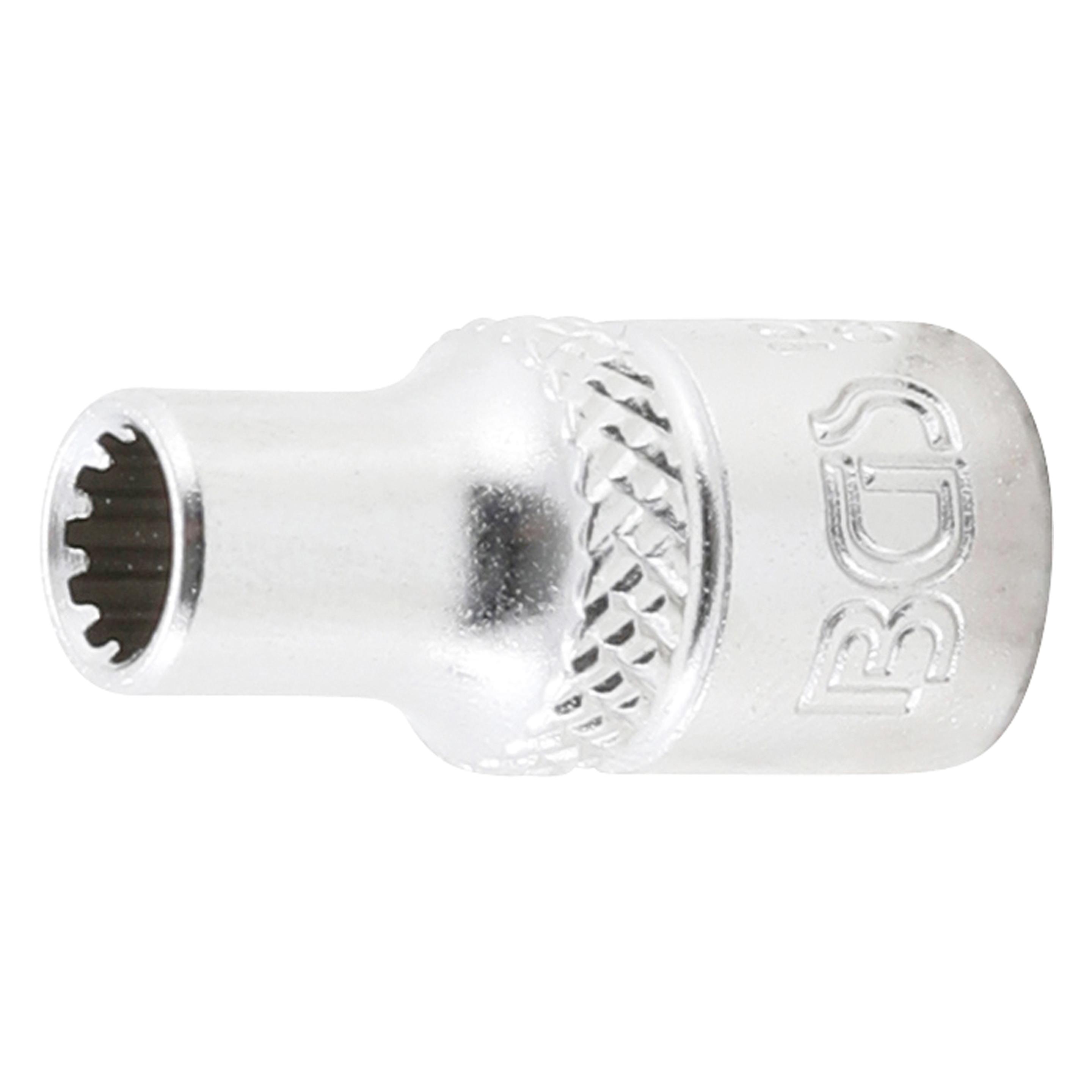 BGS Steckschlüssel-Einsatz Gear Lock Antrieb Innenvierkant 6,3 mm (1/4") SW 5 mm (5 mm) (10105)