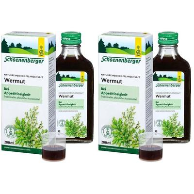Wermutsaft Schoenenberger 2x 2x200 ml Saft