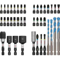 Bosch PRO Impact Schrauberbits und Multi Construction Bohrer Mixed Set 40-tlg. - 2608521U85