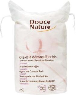 Douce Nature Oval cotton make-up remover discs 50 units