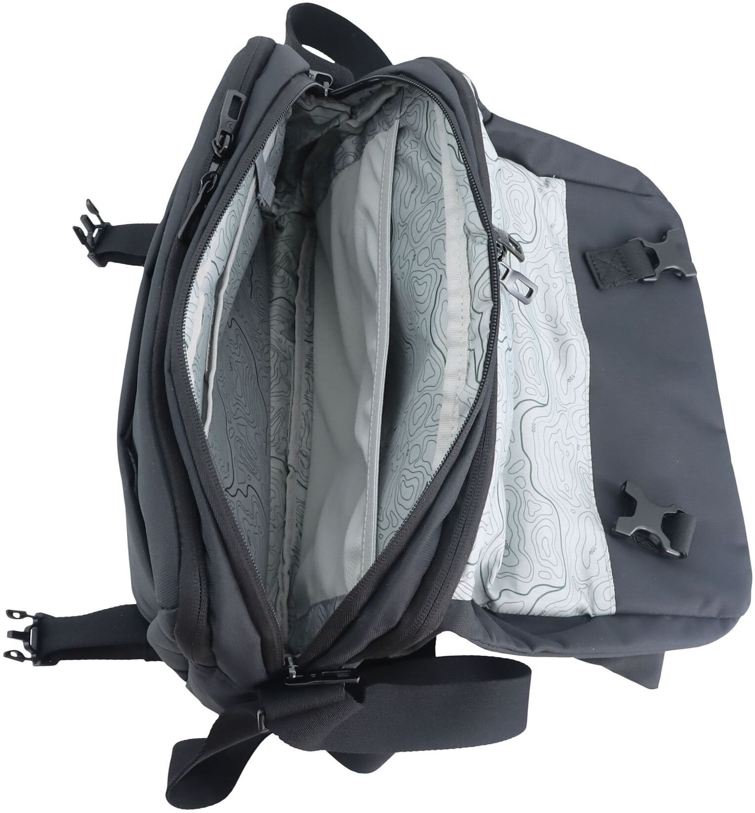 Laptoptasche DISCOVERY "Downtown", Gr. B/H/T: 12cm x 45cm x 28cm, schwarz, Kunstfaser, unifarben, Taschen Laptoptasche, aus rPet Polyester-Material