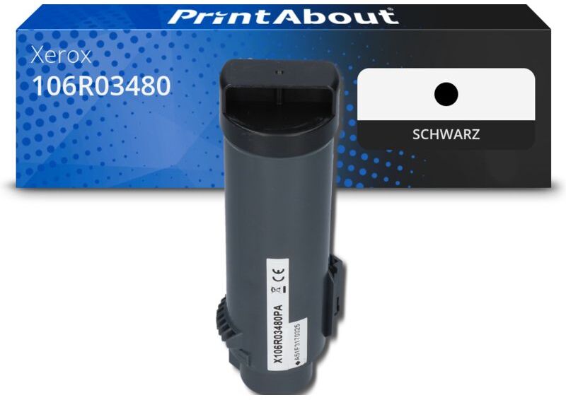 PrintAbout Toner kompatibel mit Xerox 106R03480 - Schwarz