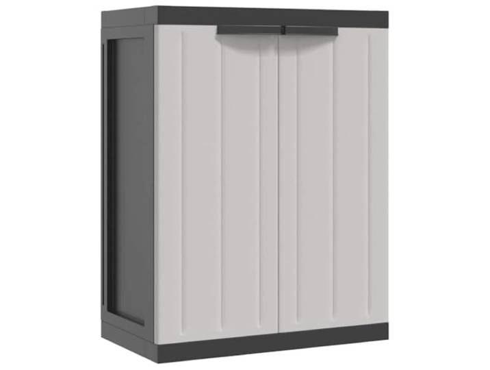 RJPLMFV Aufbewahrungsschrank für den Außenbereich, Polypropylen, 65 x 37 x Verstellbares Regal, abschließbar, Balkon, Terrasse, Garten, einfache Pflege, Wandbefestigung inklusive