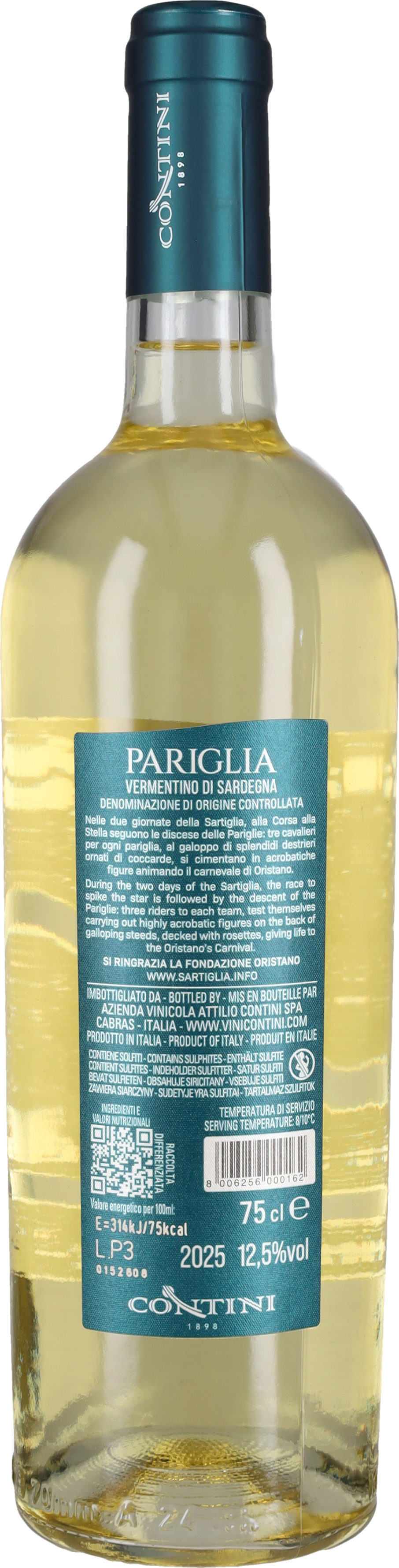 Contini Vermentino 'Pariglia' 2025