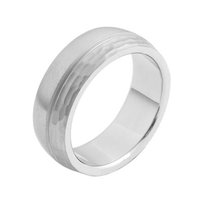 Partnerring AKZENT "Eternity, langlebig" Gr. 52, silber (silberfarbig), Fingerringe, Herren, 52, Edelstahl