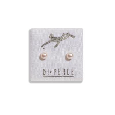 Paar Ohrstecker DI PERLE "Damen Perlenschmuck 925 Silber Süsswasser Perlen Ohrstecker", weiß, Ohrringe, Damen, Damen, Silber 925 (Sterlingsilber), Damen Perlenschmuck