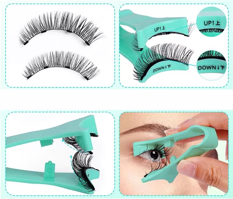 INF Magnetische Wimpern Mintgrün Kit - Schnell & Einfach Schönheit