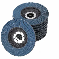 Vago-Tools 50x Fächerschleifscheiben 115mm Lamellenscheiben Fächerscheiben P80