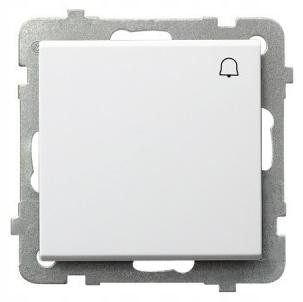 Ospel Sonate deurbelknop, wit, mat, voor inbouw